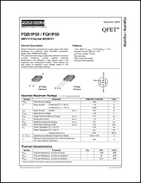 FQB1P50 Datasheet