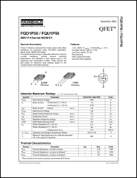 FQD1P50 Datasheet
