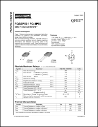 FQI3P50 Datasheet