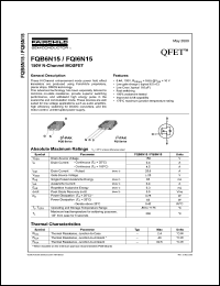 FQI6N15 Datasheet