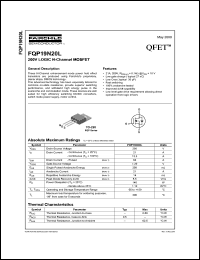 FQP19N20L Datasheet