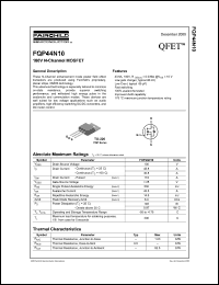 FQP44N10 Datasheet