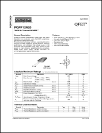 FQPF12N20 Datasheet