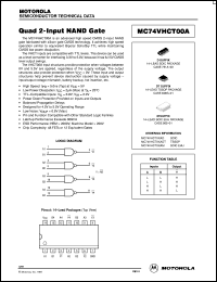 MC74VHCT00ADR2 Datasheet