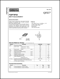 FQPF5P20 Datasheet