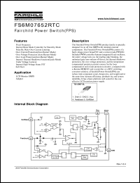 FS6M07652RTC Datasheet