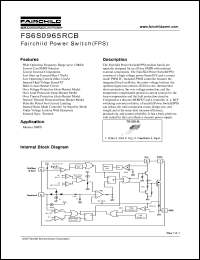 FS6S0965RCB Datasheet