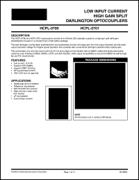HCPL-0700 Datasheet