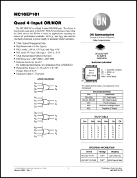 MC10EP101FAR2 Datasheet