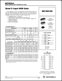 MC10H102MR1 Datasheet