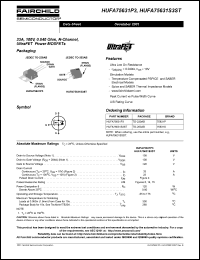 HUFA75631S3S Datasheet