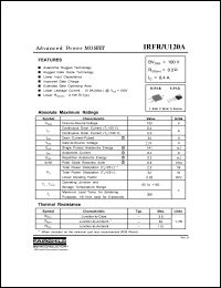 IRFR120A Datasheet