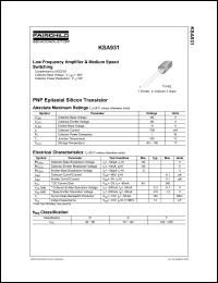 KSA931 Datasheet