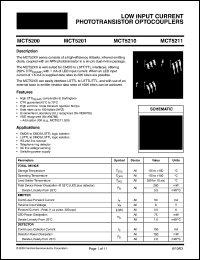 MCT5200 Datasheet