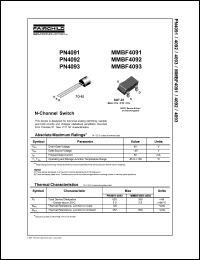 MMBF4091 Datasheet