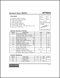 SFP9Z24 Datasheet