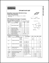 TIP142F Datasheet