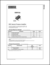 BSR18A Datasheet