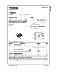 FDC3512 Datasheet