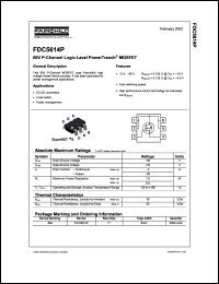 FDC5614P Datasheet