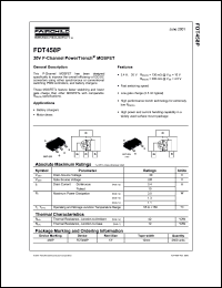 FDT458P Datasheet