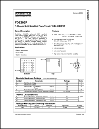 FDZ206P Datasheet