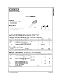 FFA20U60DN Datasheet