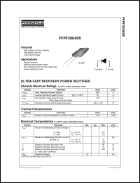 FFPF20U60S Datasheet