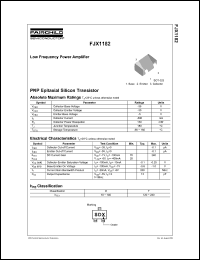 FJX1182 Datasheet