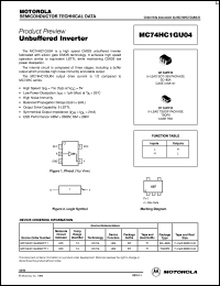 MC74HC1GU04DFT1 Datasheet