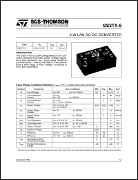 GS2TX-9 Datasheet