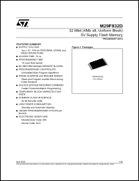 M29F032D Datasheet