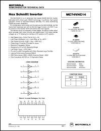 MC74VHC14DR2 Datasheet