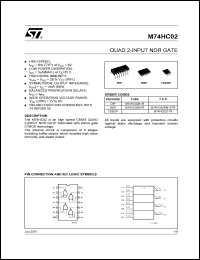 M74HC02RM13TR Datasheet