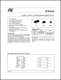 M74HC03TTR Datasheet