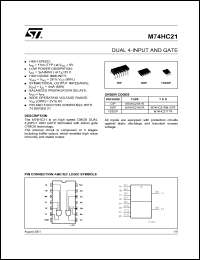 M74HC21TTR Datasheet