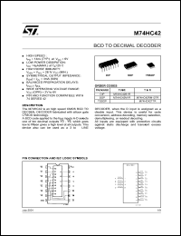 M74HC42RM13TR Datasheet
