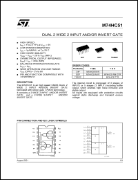 M74HC51RM13TR Datasheet