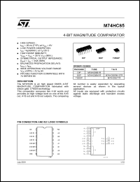 M74HC85B1R Datasheet