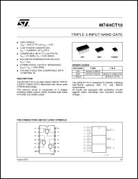 M74HCT10M1R Datasheet