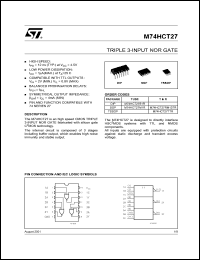 M74HCT27TTR Datasheet