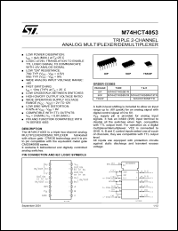 M74HCT4053TTR Datasheet