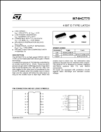 M74HCT75TTR Datasheet