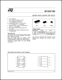 M74HCT86M1R Datasheet