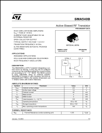 SMA540BTR Datasheet