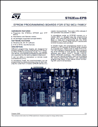 ST62E3X-EPB Datasheet