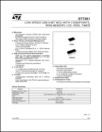 ST7261 Datasheet