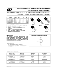 STB12NM50FD-1 Datasheet