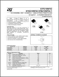 STB210NF02 Datasheet