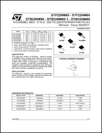 STB22NM60 Datasheet